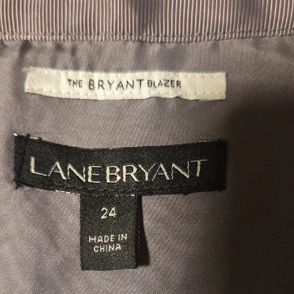 Lane Bryant Charcoal Striped Blazer - Picture 3 of 6